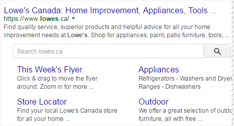 Rich Snippet Search Box